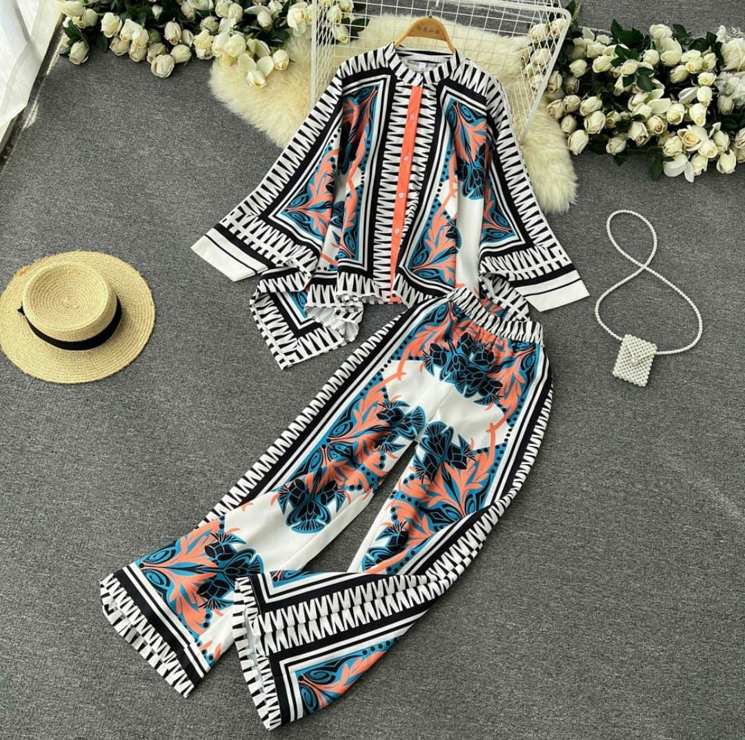 Trendy Wardrobe | Digital Print Kaftan Set