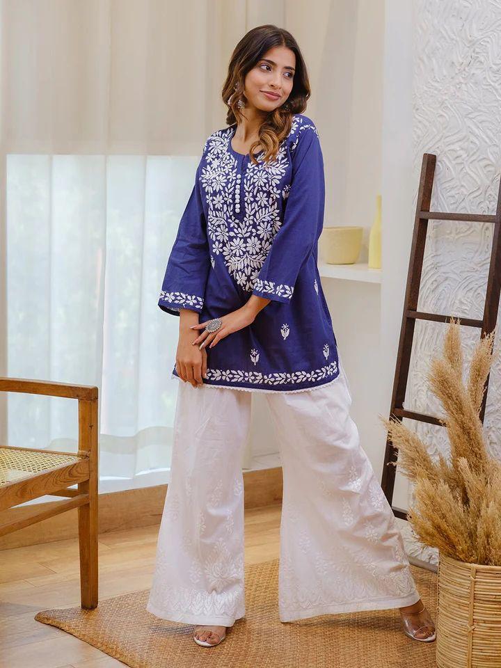 Trendy Wardrobe | Chanderi Embroidered Kurta Sets