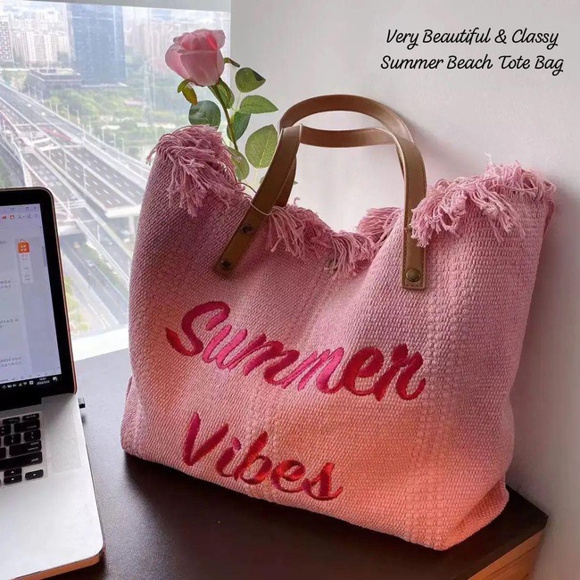 *Summer Vibes* Beach Tote Bag