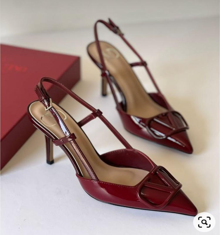 Branded Pointed Toe Heels